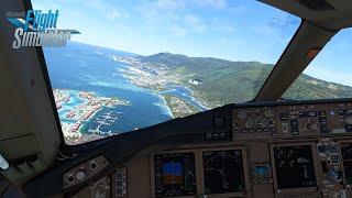 MSFS | PMDG 777 | Amazing RNP approach into Seychelles