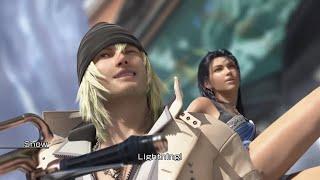 Since when have heroes ever needed plans! (FFXIII Snow Villiers wink scene)