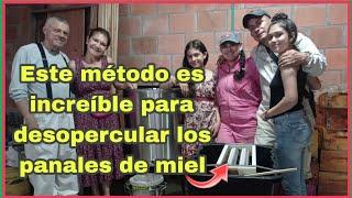 Este método es increíble para desopercular los panales de miel  #apicultura #abejas #apismellifera