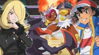 INFERNAPE RETURNS! ASH VS CYNTHIA!- Pokémon Journeys Rewrite