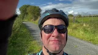 Cycling around Lough Allen in County Leitrim, Ireland.