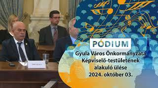 Gyula Város Önkormányzata Képviselő-testületének alakuló ülése 2024. 10. 03.