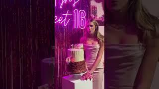 our daughter’s DREAM sweet 16 party  #momanddaughter #shorts #sweet16 #vlog