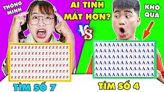 THỬ THÁCH AI TÌM SỐ NHANH NHẤT - Ai Tinh Mắt Hơn Ai ? Người Thua Sẽ Nhận Hình Phạt - Hà Sam