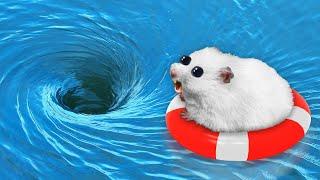  Hamster in Whirlpool - Hamster Maze with Traps 