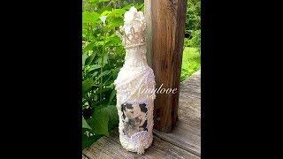 Shabby Chic Altered Bottle Tutorial