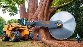 Extreme Dangerous Fastest Big Chainsaw Cutting Tree Machines | Monster Stump Removal Excavator #1