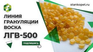 Ленточный гранулятор воска ЛГВ-500. Плавитель воска. Приемо-сдаточные испытания