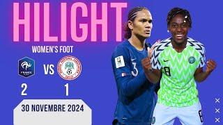 highlight french vs nigeria womens football friendly, Share please