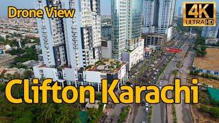 Clifton Karachi Drone View