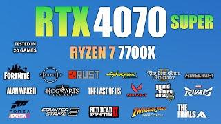 RTX 4070 Super + Ryzen 7 7700X : Test in 20 Games in 2025