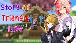 (All POV) The Story of Triangle Love Elagator between Miko, Moona, and Kaela in Minecraft!!!