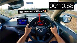 TATA NEXON PETROL 0 - 100 | Testing Sport Mode vs Eco Mode 