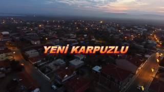 Yeni Karpuzlu beldesine drone ile tepeden bakış