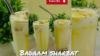 Ramadan special Badaam shake (sharbat)aaj mai ne banaya tha, ghar pe sabhi ko bht pasand aaya tha