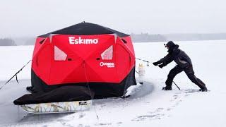 LAKE TROUT OPENER 2025 - Ice Camping in the Outbreak 650XD