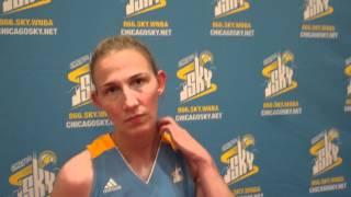 Courtney Vandersloot at Chicago Sky media day 5.7.12