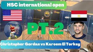 Intense Squash Showdown: Kareem El Torkey vs. Christopher Gordan | Thrilling Matchup | Squash4Life