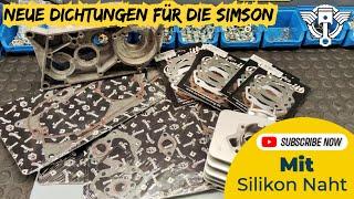 Neue Dichtungen für Simson Motoren mit Silikon Naht