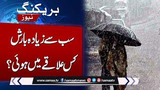 Weather Update: Heavy rain in Lahore causes flooding on streets | SAMAA TV