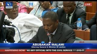 Mainagate: AGF Malami Presents Addendum To Ad-Hoc Cmtte' |Live Coverage|