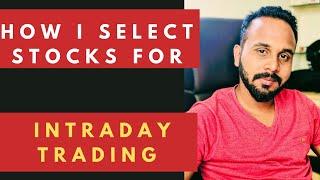 how to select stock for intraday trading -English