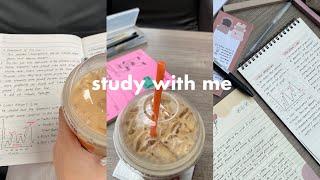 productive finals week vlog️cramming, revising for exams, studying at cafe