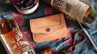 Drinking Bourbon and Making a Leather Wallet