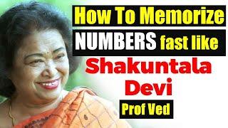 Trick to memorize numbers fast by Prof Ved