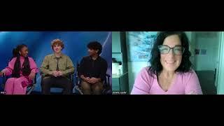 PERCY JACKSON AND THE OLYMPIANS -LEAH SAVA JEFFRIES,ARYAN SIMHADRI& WALKER SCOBELL INTERVIEW(2024)