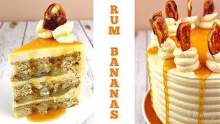 Vegan Bananas Foster Cake || Gretchen's Bakery