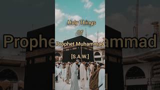 Holy Things Of Prophet Muhammad [S.A.W.]part-1 #islam #muhammadﷺ