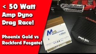 Amp Dyno Drag Race Phoenix Gold M25 vs Rockford Fosgate Punch 40i DSM