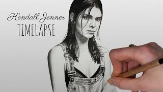 Speed Drawing Kendall Jenner by Emma Ravens