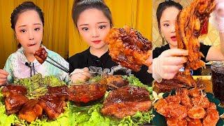 ASMR MUKBANG spicy Pork Bellly Soothing Sounds While Enjoying Delicious 먹방 모음이 팅쇼 리얼 사운드 #489