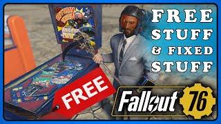 Fallout 76: Free Pinball Machine & Season is Fixed! You Can Claim the Head Hunter Scythe.
