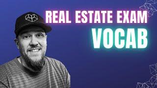 Real estate exam vocab 2024