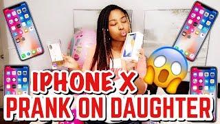 SURPRISING DAUGHTER WITH IPHONE X PRANK!