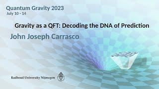 QG2023 - John Joseph Carrasco: Decoding the DNA of Prediction