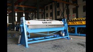 1.5*2500mm Pneumatic TDF Folding Machine | Pneumatic Sheet Metal Bending Machine from KRRASS