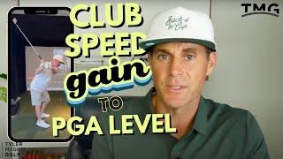 CLUB SPEED GAIN TO PGA LEVEL