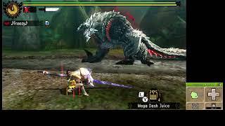 【MH4U/MH4G】Lv140 Stygian Zinogre solo | Lance |10'41