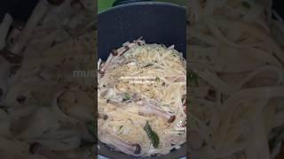 student budget fettucine (mushroom buttermilk ) #food