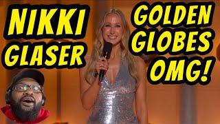 SHE SAID IT! Nikki Galser Golden Globes Monologue | REACTION