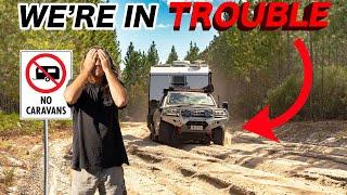 WE MADE A MISTAKE - The ultimate test for our 4x4 & offroad Caravan! Poverty Creek Bribie Island