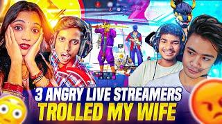 HUSBAND WIFE  PRANK ON LIVE STREAMERS  | ||  Free Fire || @kill2head