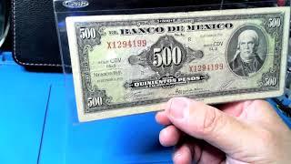 VALIOSO BILLETE DE 500 PESOS,  AMERICAN BANK NOTE COMPANY, 1978