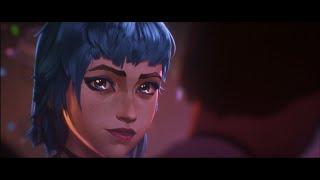 arcane season 2 - Jinx and Ekko Kissing scene