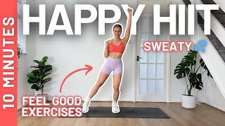 10 MIN HAPPY HIIT - All Standing, No Jumping, No Equipment