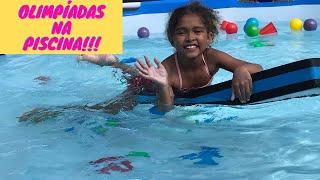 #DESAFIO DAS #OLIMPÍADAS NA #PISCINA - MUNDO DA ANA JULIA PIPOCA